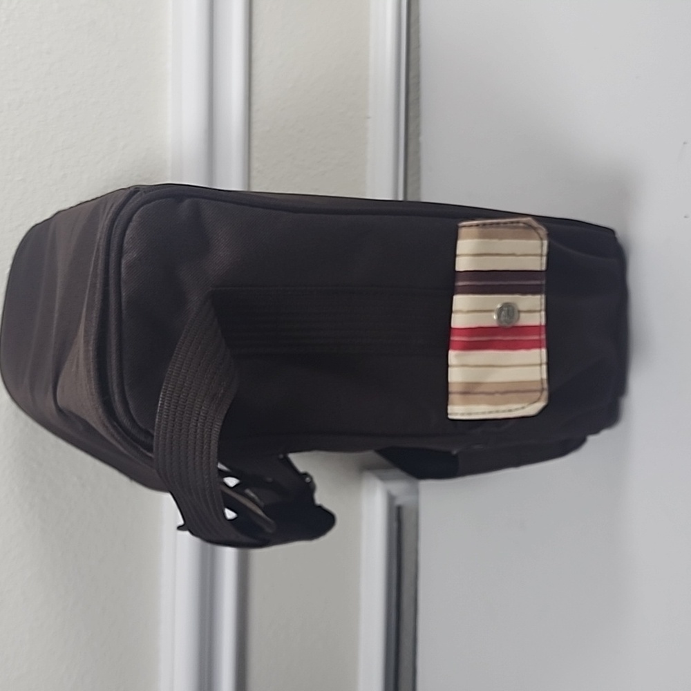 Picnic Time Brown Adjustable Straps Insulated Travel Wine Bag - Picture 3 of 11